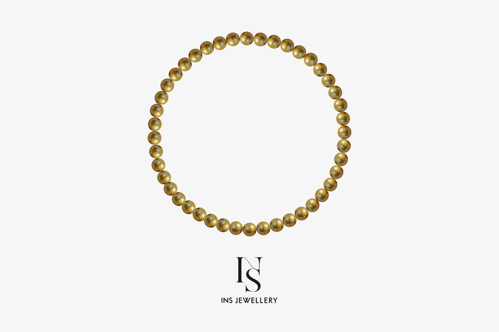 Golden Pearl Necklace “Chakin”