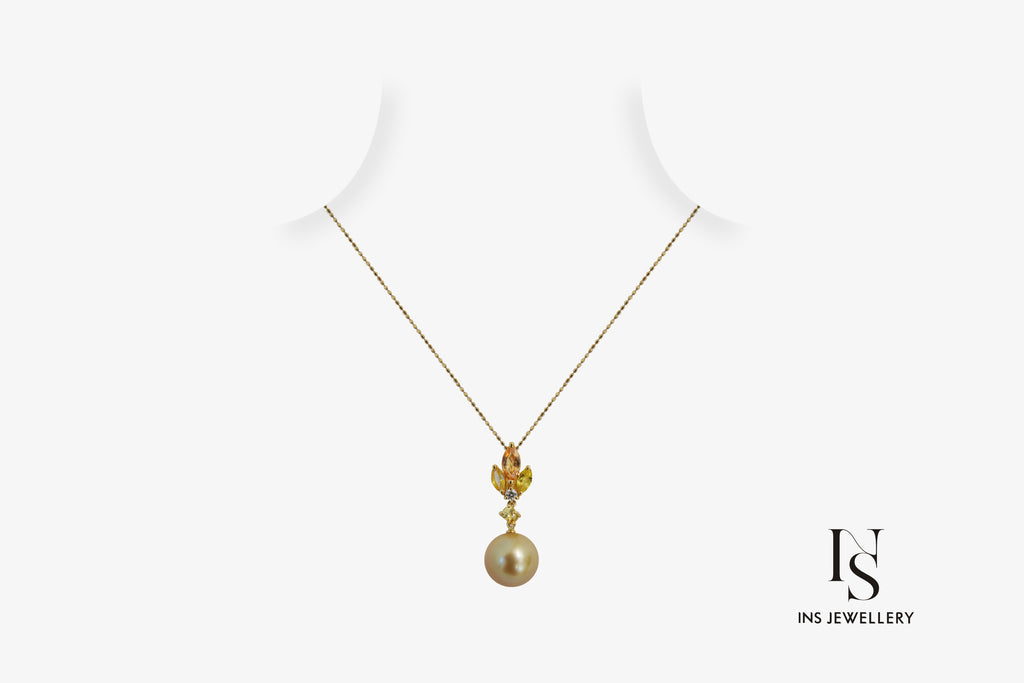 Golden Pearl Necklace