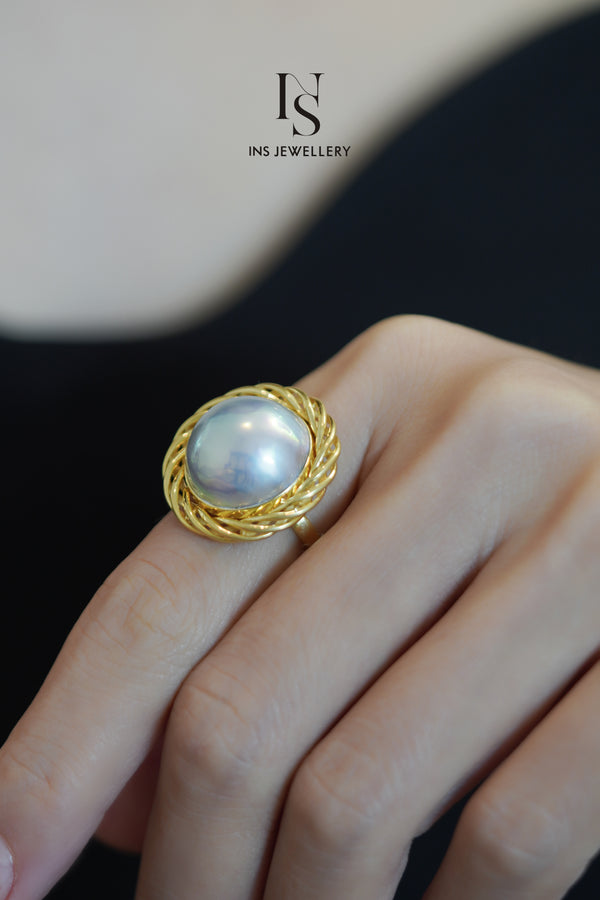 Mabé Pearl Ring