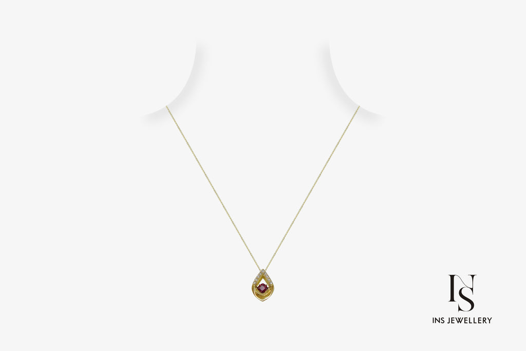 Ruby Hearbeat Necklace