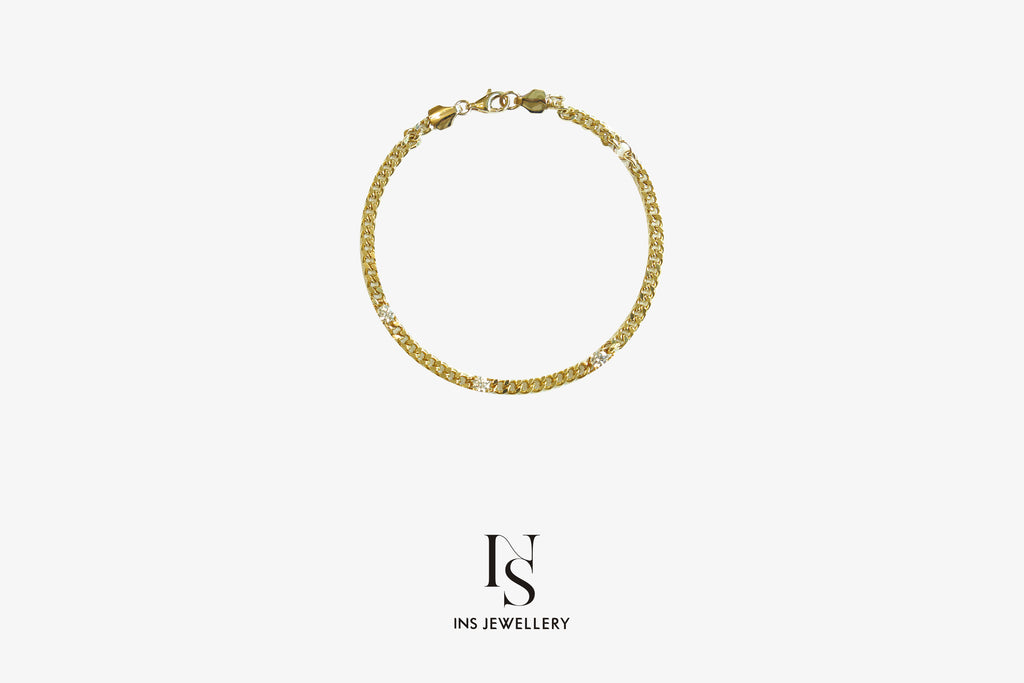 18K Gold Bracelet with Diamond