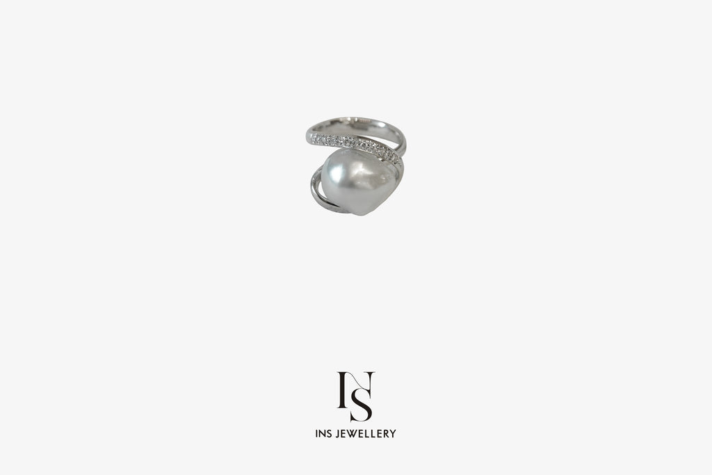 South Sea Baroque Pearl Ring