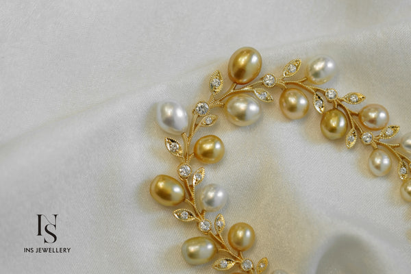 107 South Sea Keshi Pearl Bracelet