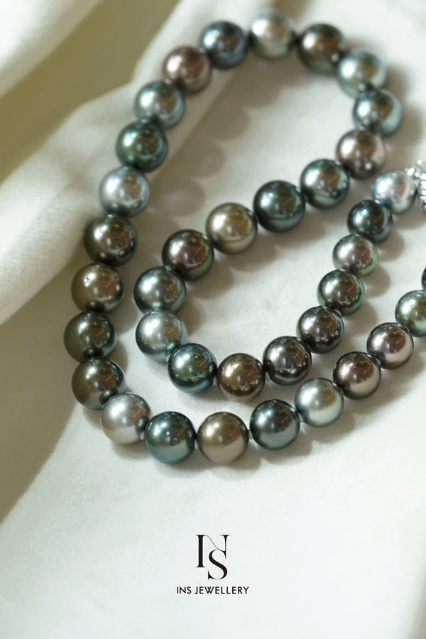 Multi Color Tahitian Pearl Necklace