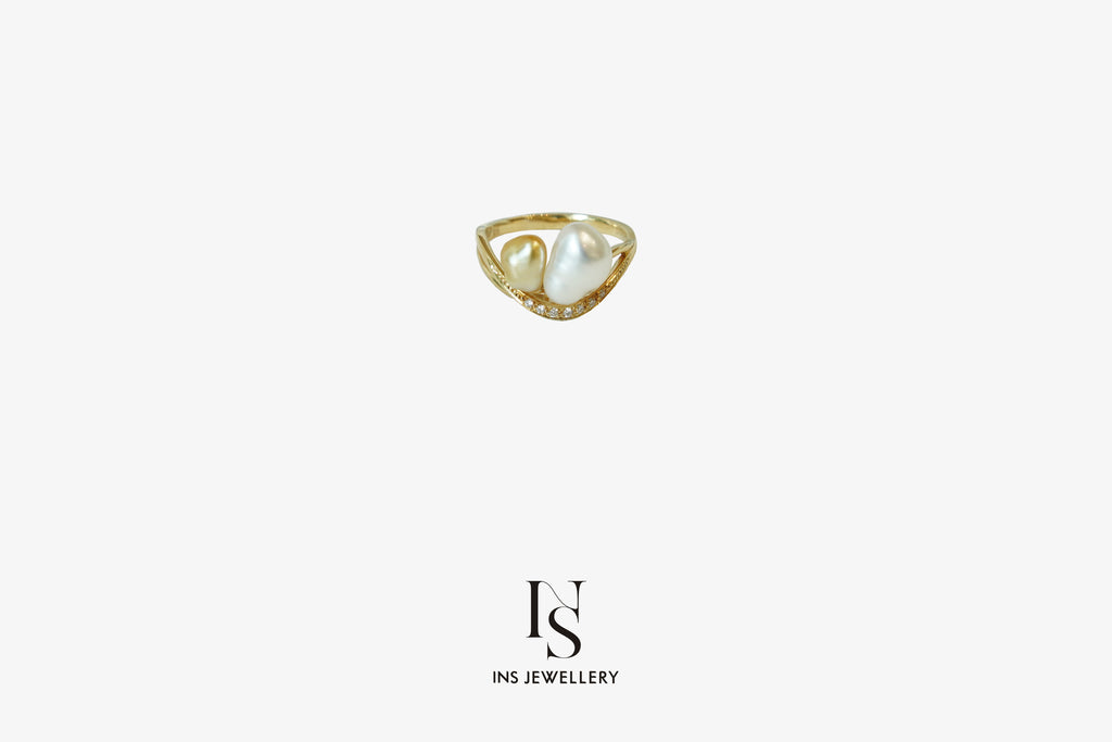 16 South Sea Keshi Pearl Ring