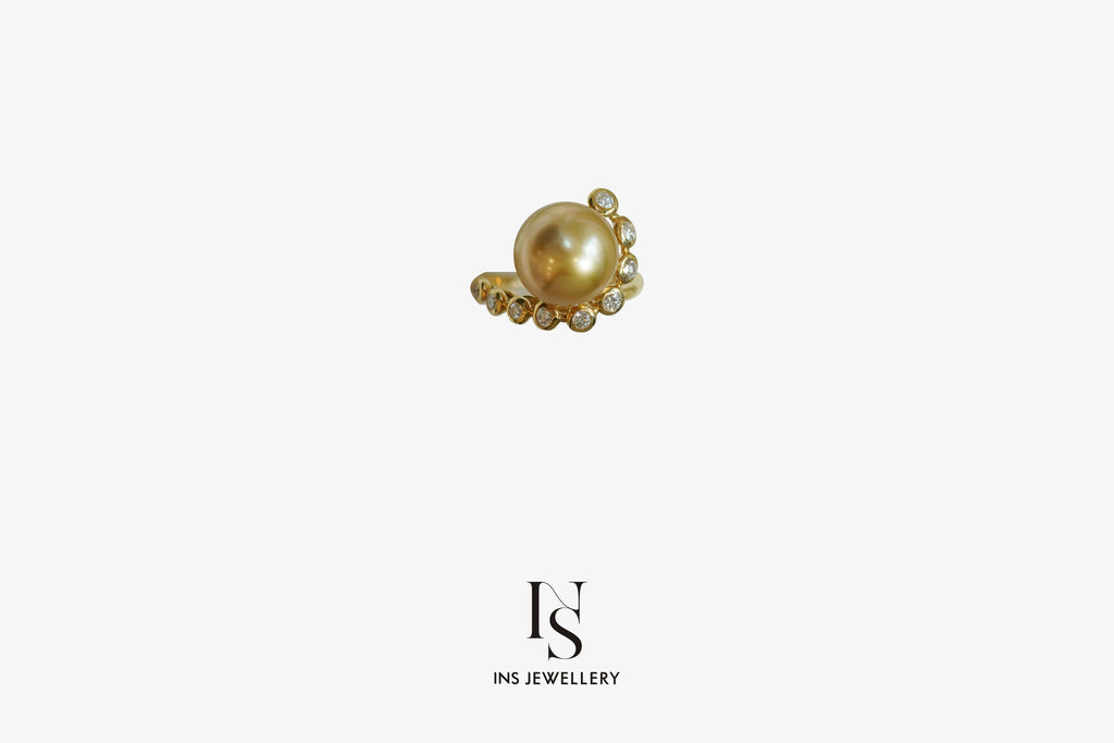 Golden Pearl Ring