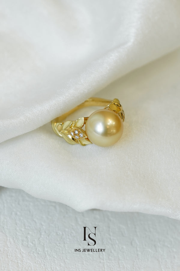 Golden Pearl Ring