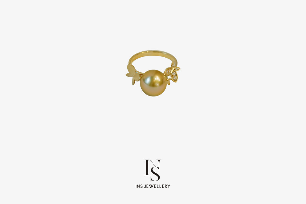 Golden Pearl Ring