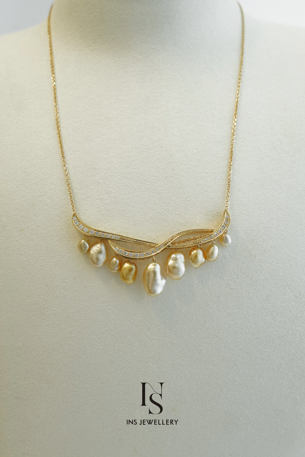 South Sea Keshi Pearl Necklace