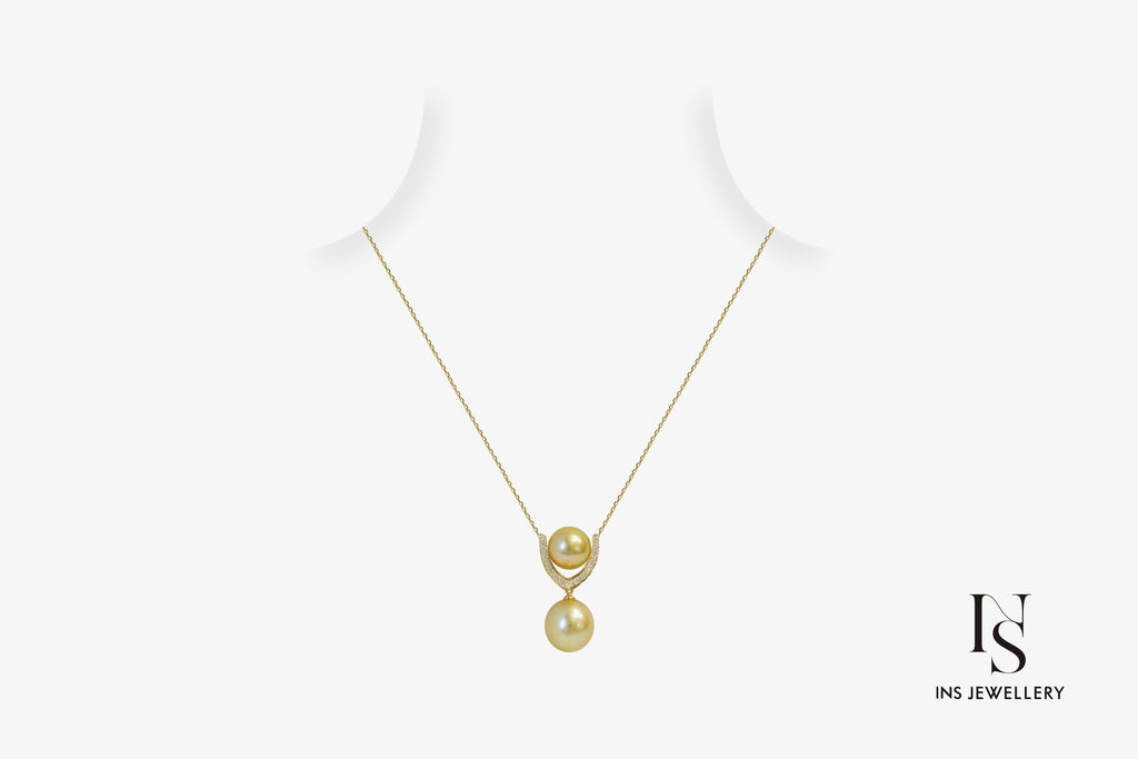 Golden Pearl Necklace