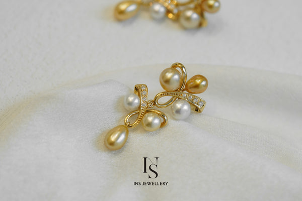 South Sea Keshi Pearl Earrings