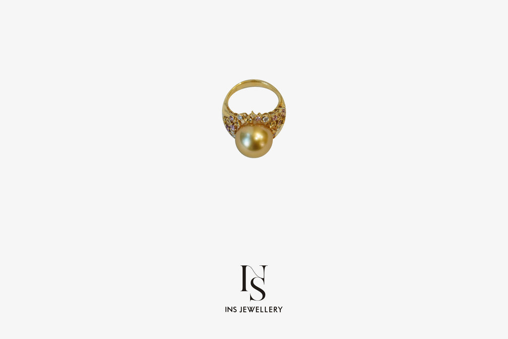 Golden Pearl Ring