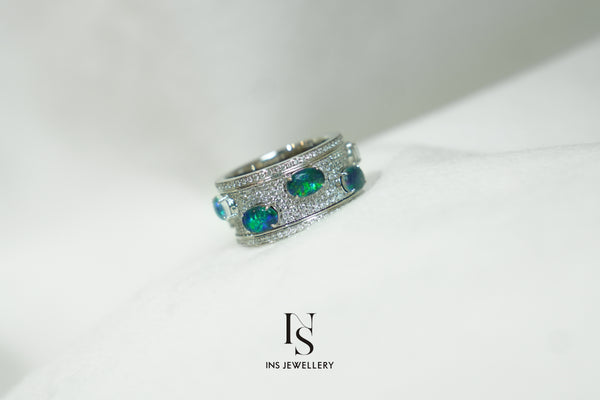 Opal Fortune Turning Ring