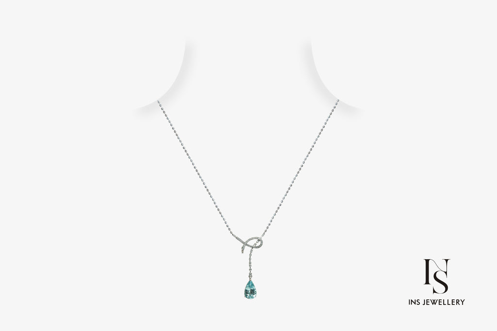 Aquamarine Long Necklace