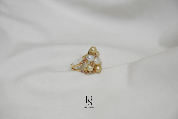 0326 South Sea Keshi Pearl Ring