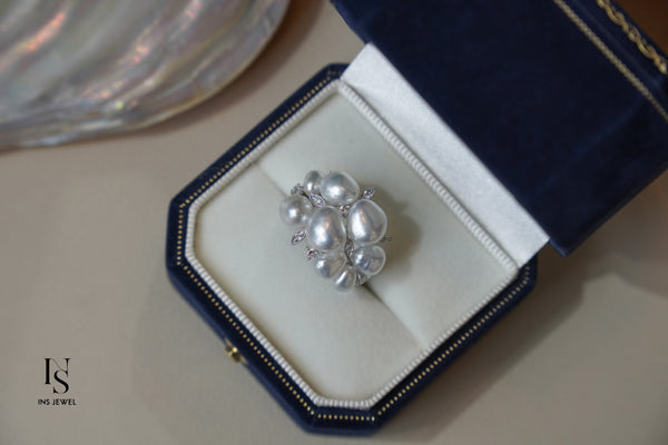 0331 South Sea Keshi Pearl Ring