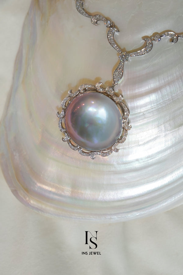 0341 Mabe Pearl Necklace