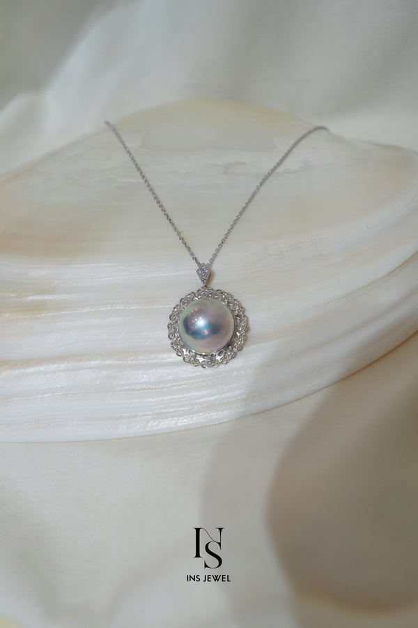 0343 Mabe Pearl Necklace
