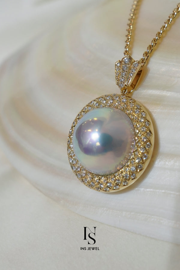 0344 Mabe Pearl Necklace