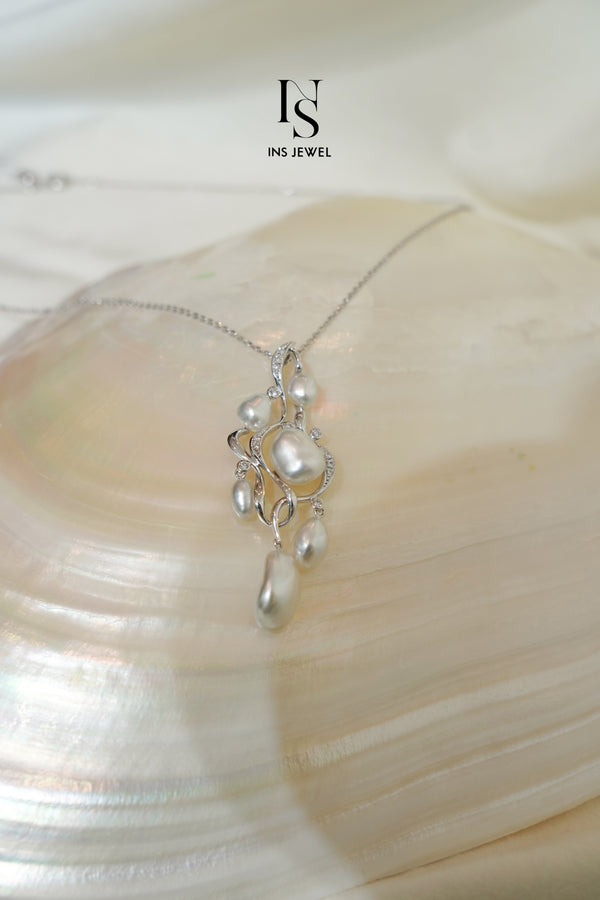 0346 South Sea Keshi Pearl Necklace