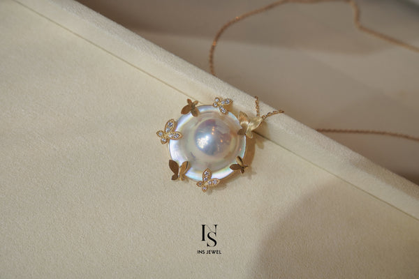 0359 Mabe Pearl Necklace