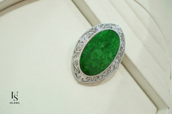 Jadeite Brooch