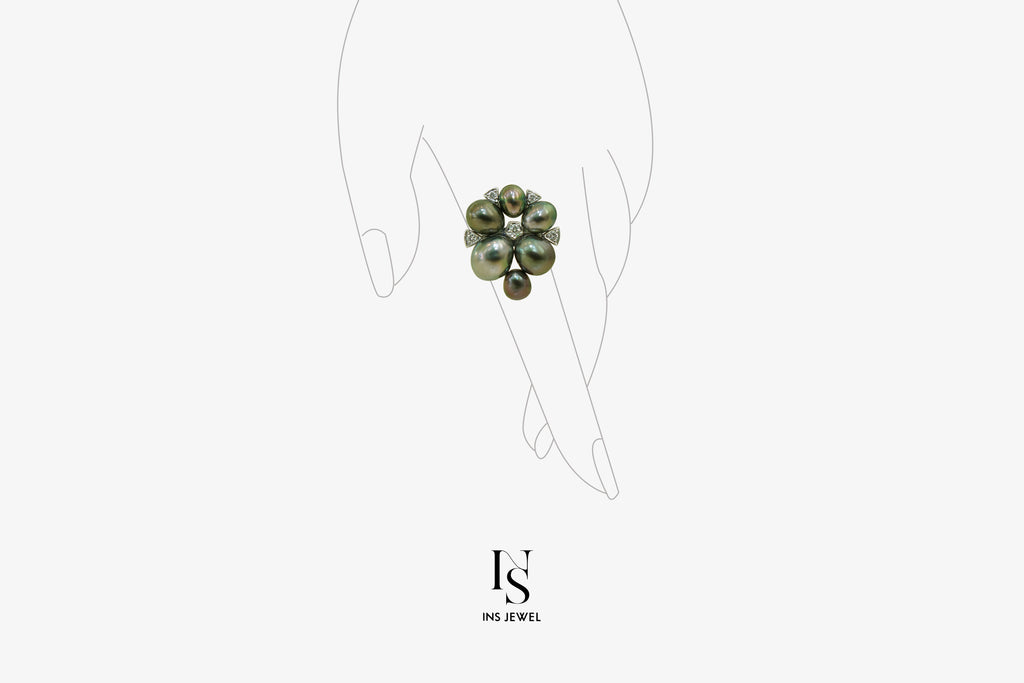 Tahitian Keshi Pearl Ring