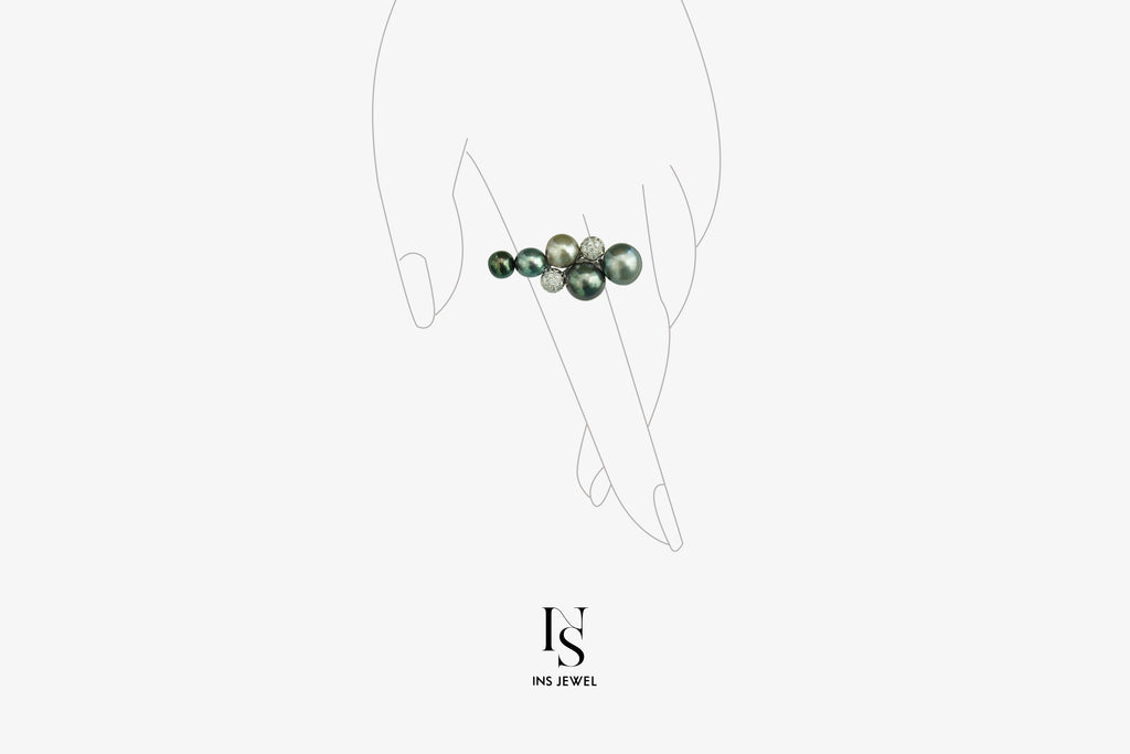 Tahitian Keshi Pearl Ring