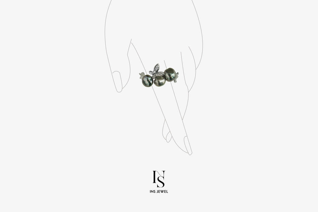 Tahitian Keshi Pearl Ring