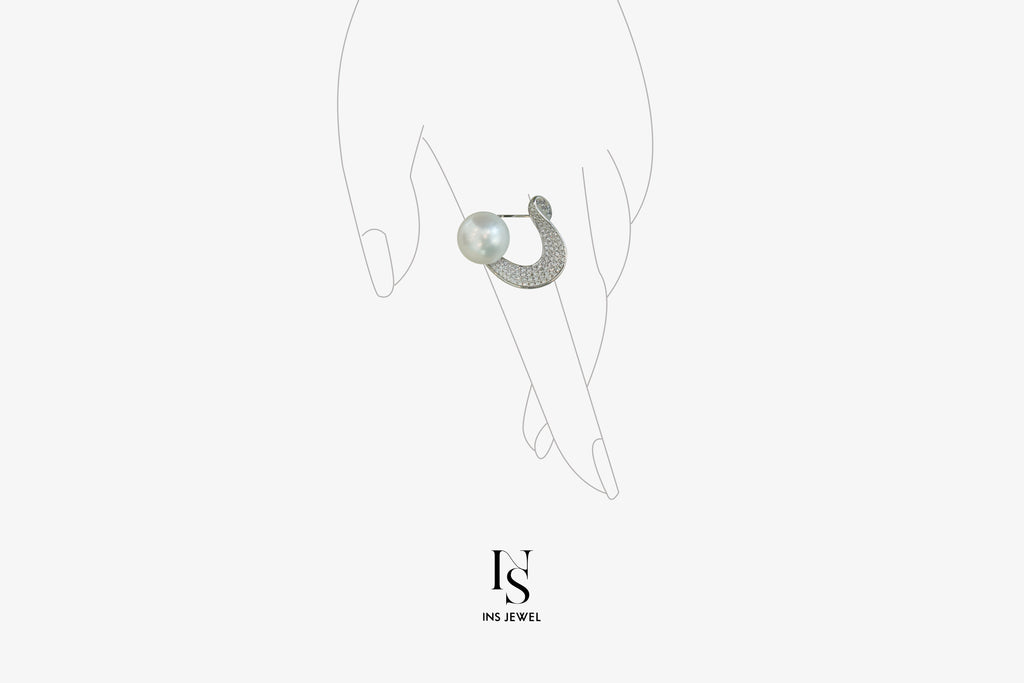 South Sea White Pearl Ring
