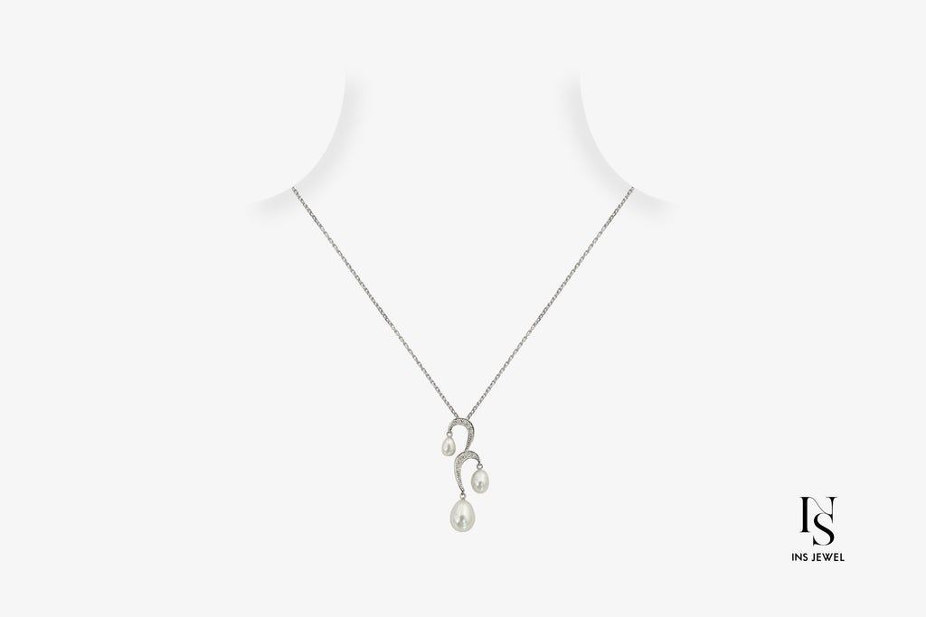 South Sea White Keshi Pearl Necklace