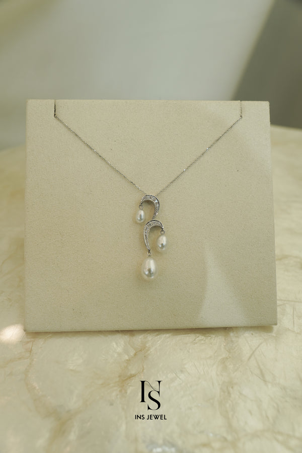 South Sea White Keshi Pearl Necklace