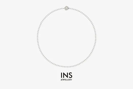 Japanese Baby AKOYA Pearl Necklace "Rose Premium"