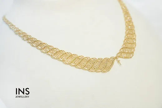 18K Gold Collar Necklace