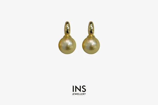 Golden Pearl Earrings