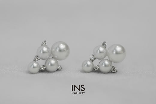 Japanese AKOYA Pearl Ear Studs