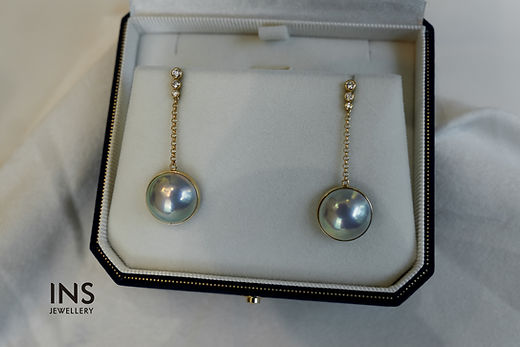 Mabé Pearl Drop Earrings