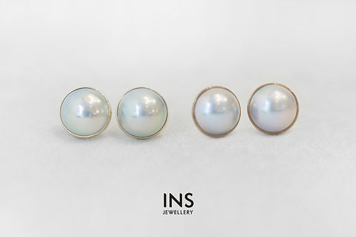 Mabé Pearl Ear Studs